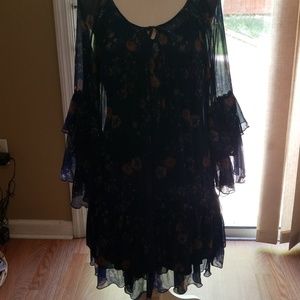 Free People Beautiful Flowy Sheer Dress